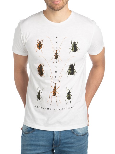 T-shirt imprimé insectes homme