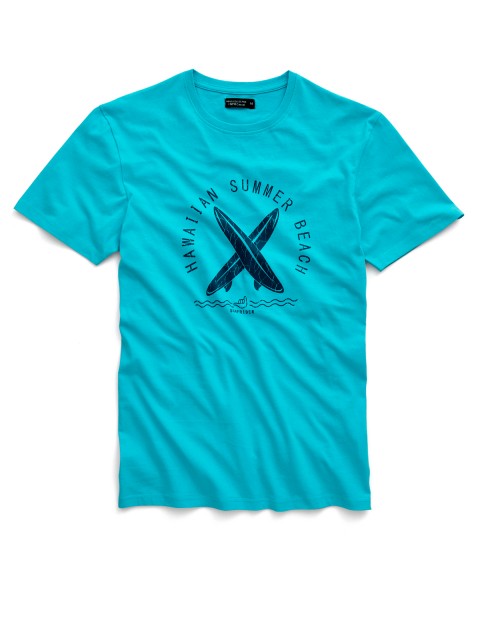 T-shirt 100% coton imprimé surf homme
