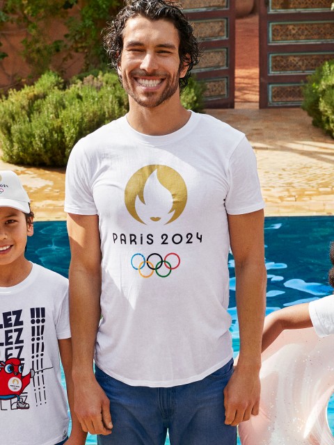 T-shirt homme JO Paris 2024 blanc