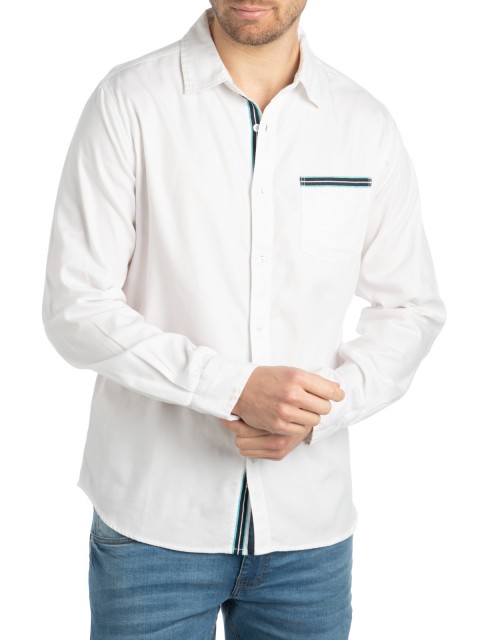 Chemise blanche coupe regular homme