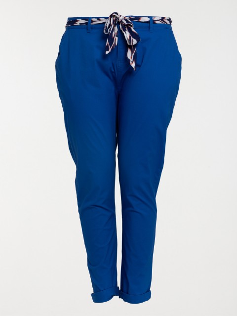 Pantalon cobalt grande taille femme
