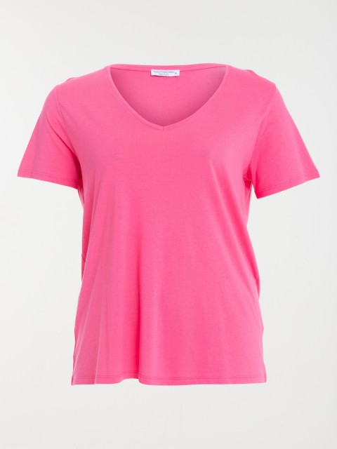 T-shirt flamant rose grande taille femme
