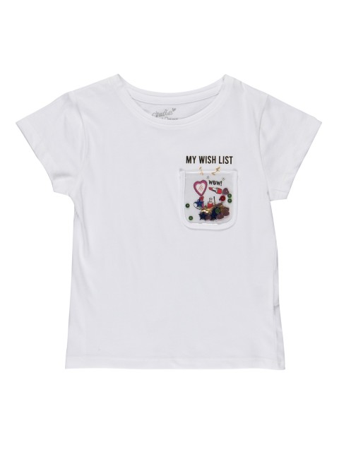 T-shirt poche transparente fille (3-10A)