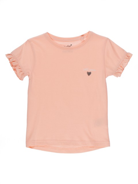 T-shirt coeur argenté fille (3-10A)