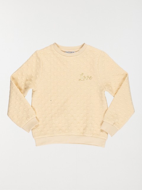 Sweat love fille off white (3-12A)