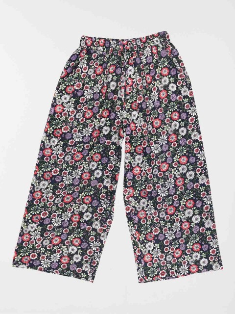 Pantalon large fleuri fille (3-12A)