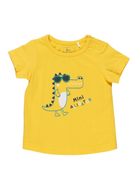 T-shirt alligator vanille garçon (3-24M)