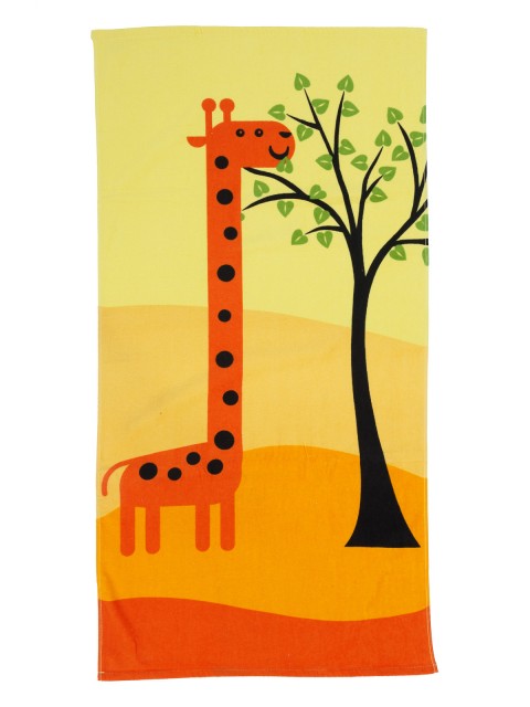 Drap de plage imprimé girafe70x140