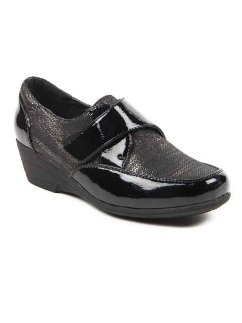 Chaussure bi matière noire femme (36-41)