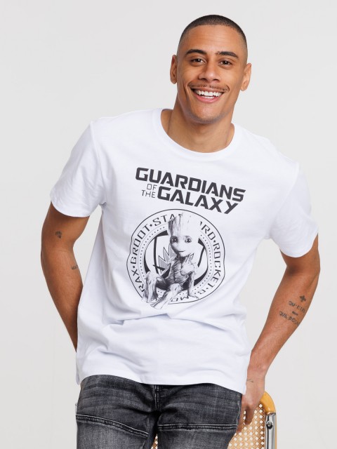 Tee-shirt guardians galaxy blanc homme