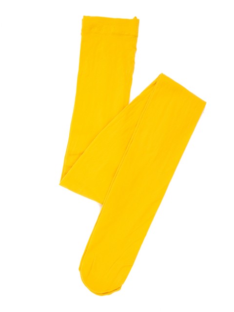 Collant opaque 40D jaune vif fille 