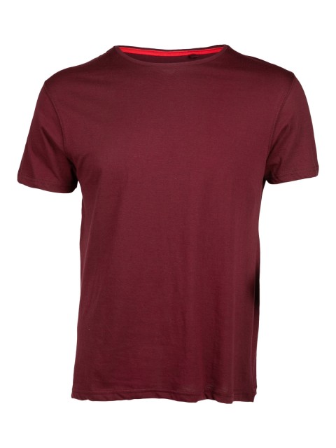 T-shirt coton prune basique pour homme