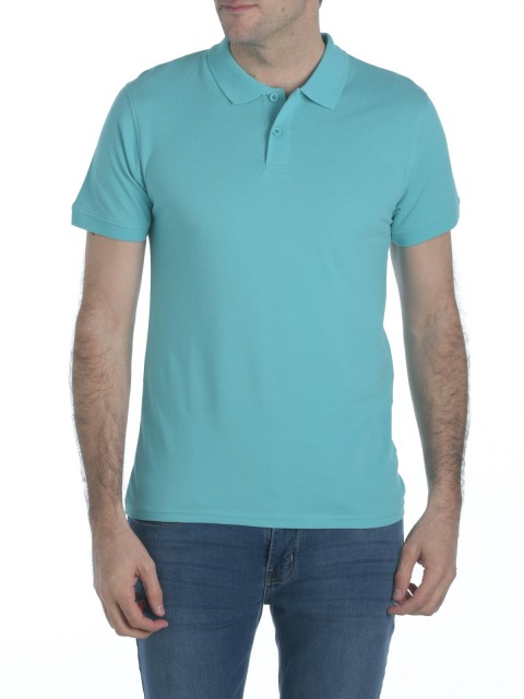 Polo turquoise homme