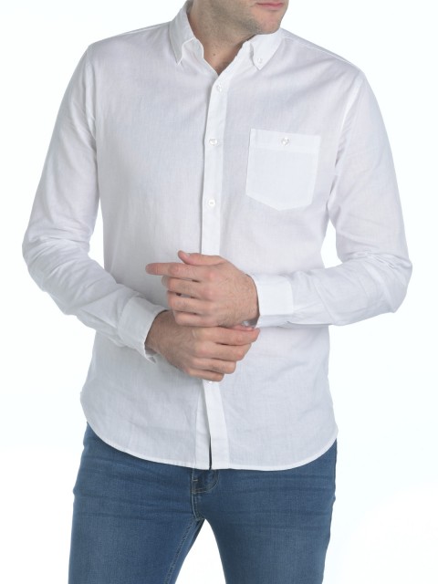 Chemise blanche basique homme