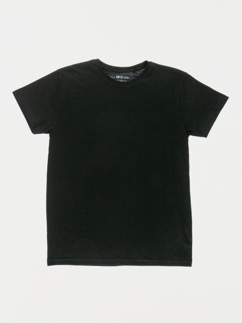 T-shirt noir basique garçon (10-16A)