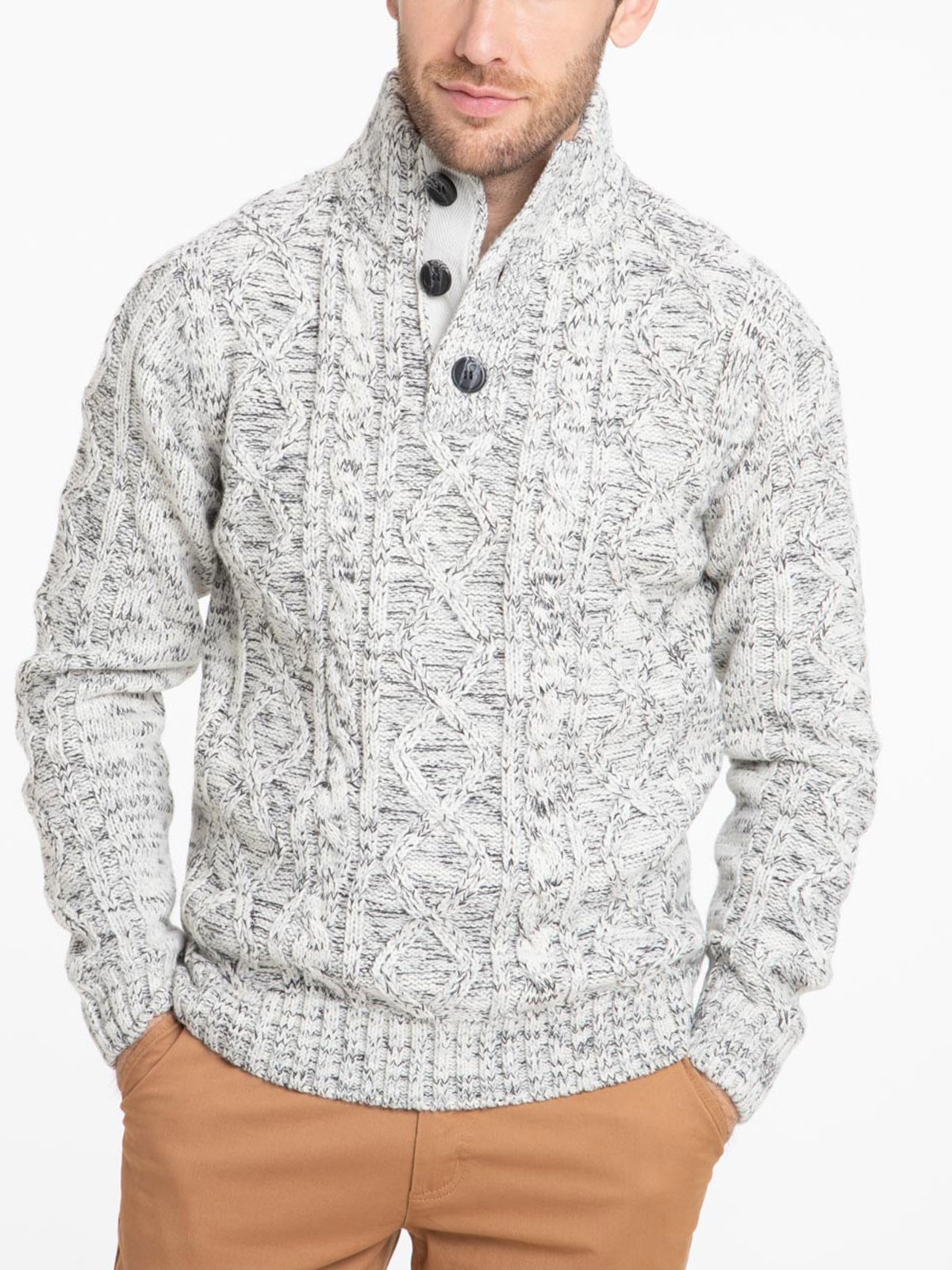 Pull blanc homme