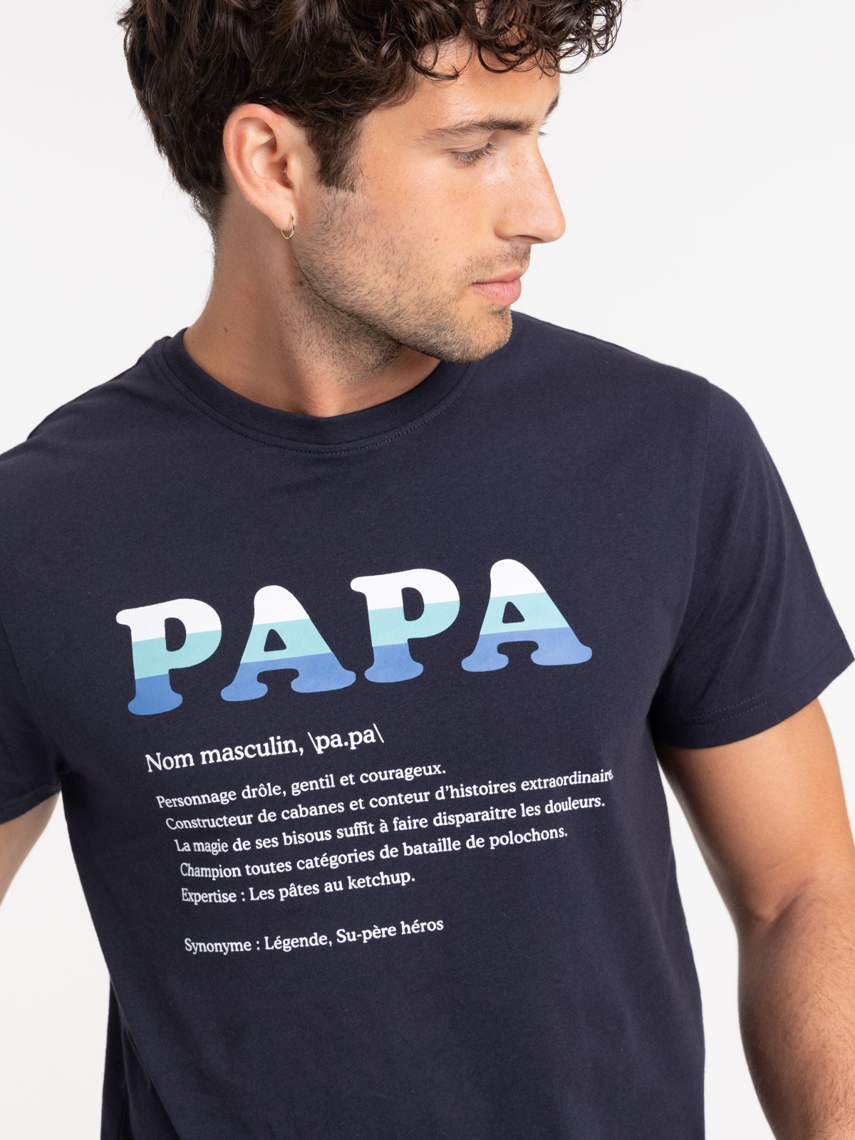 T-shirt navy Fête des pères homme - DistriCenter