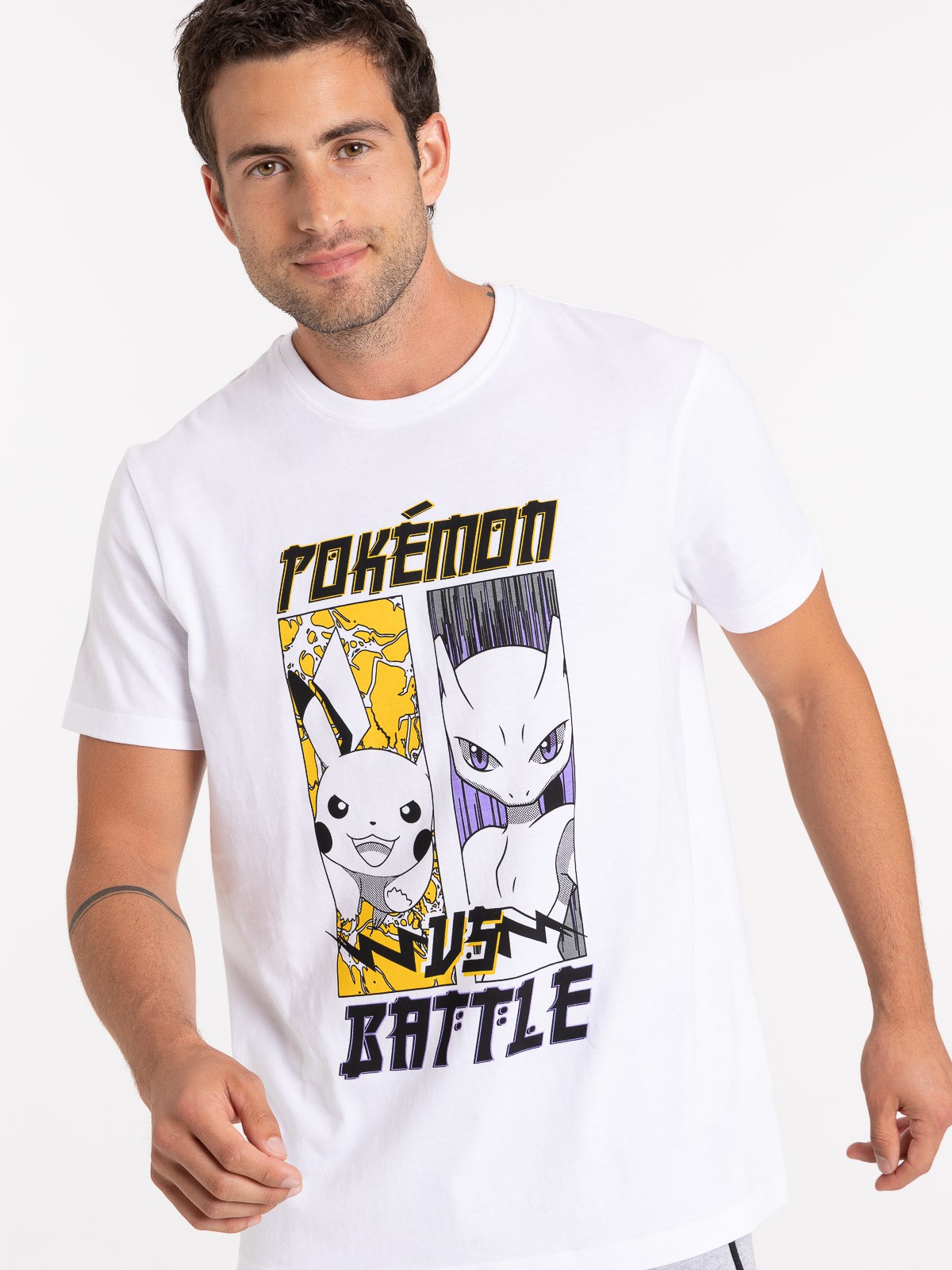 T-shirt 100% coton Pokémon homme - DistriCenter