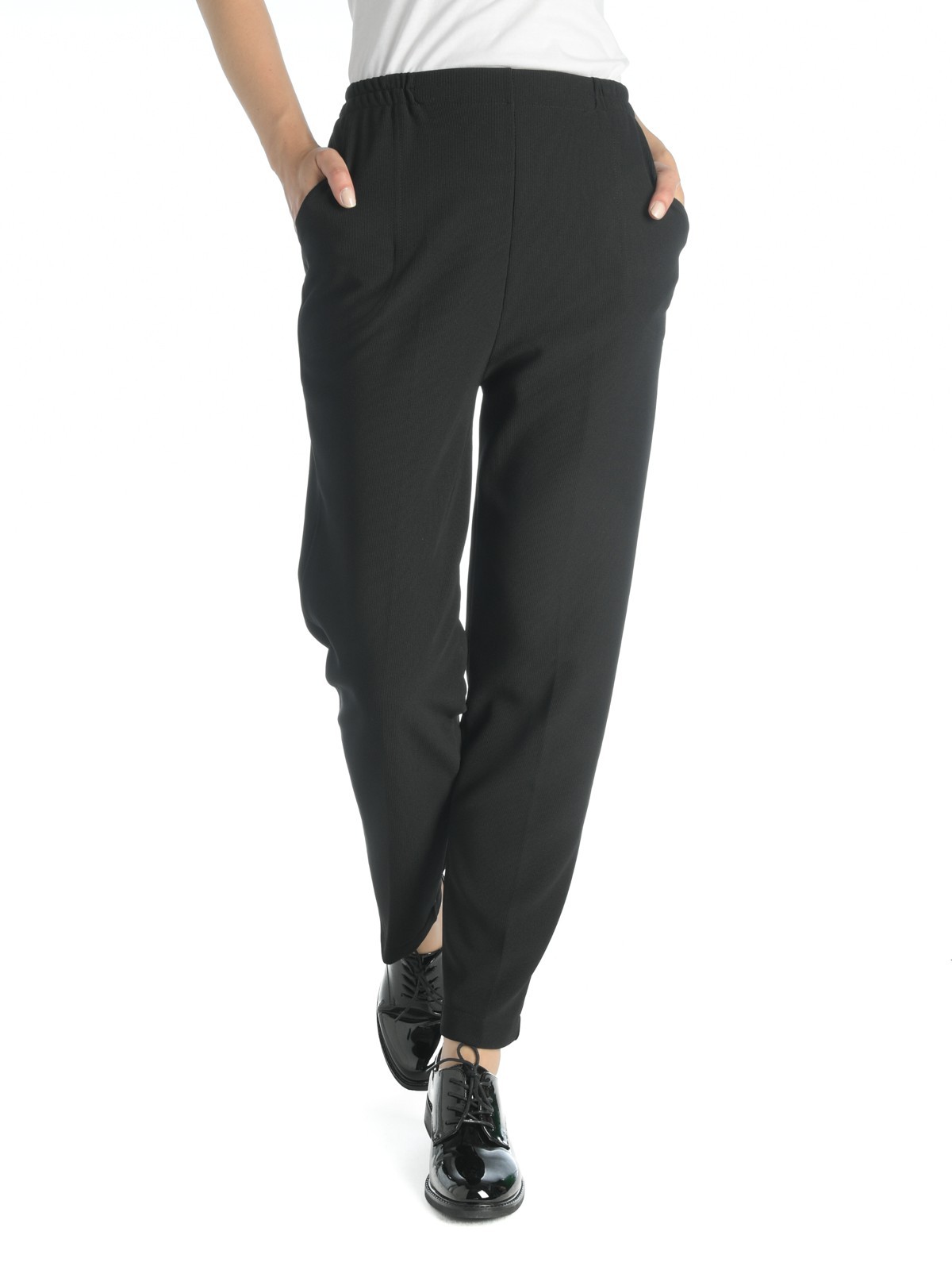 Pantalon confort femme coloris noir - DistriCenter