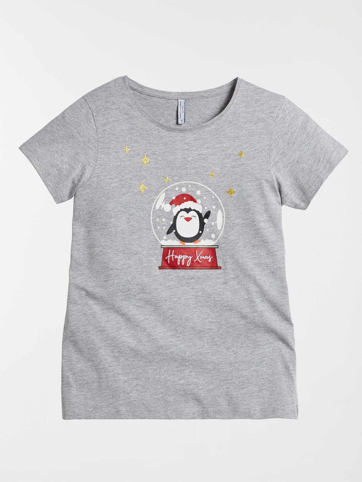 T-shirt de Noël motif pingouin femme - DistriCenter