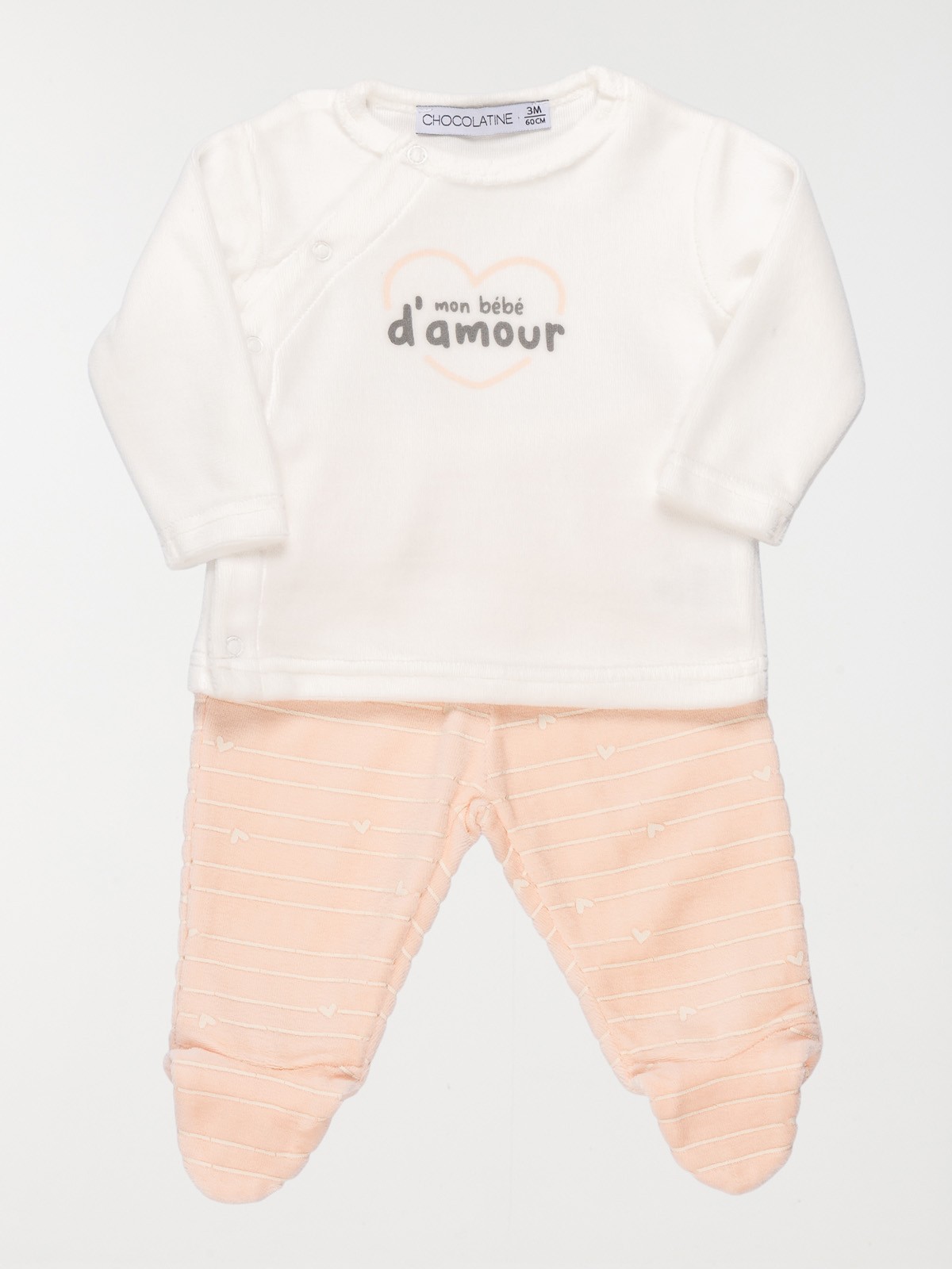 Pyjama naissance message fille (0-9M) - DistriCenter