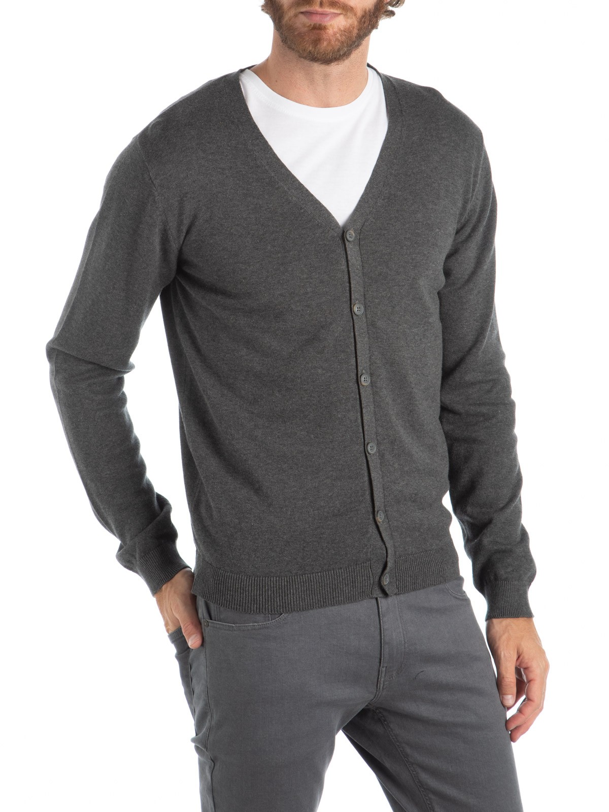 gilet gris anthracite homme