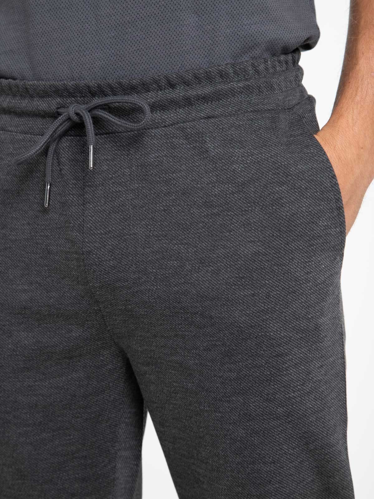 Pantalon de jogging gris chiné homme - DistriCenter